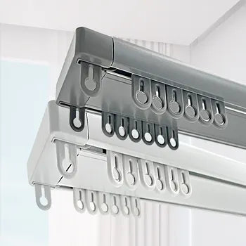 KeleLiving Aluminum Plafond Geschoven Duits Gordijn Railsysteem