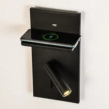 Hotel Decorative Recessed Bedside Headboard Leeslamp met Draadloze Oplader USB-poort LED Leeswandlamp