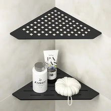 Hoekdouchegarderobe Matt Zwart Rvs 304 Waterlekkage Wandmontage voor Badkamer