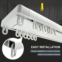 KeleLiving Aluminum Plafond Geschoven Duits Gordijn Railsysteem
