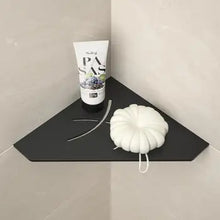 Hoekdouchegarderobe Matt Zwart Rvs 304 Waterlekkage Wandmontage voor Badkamer
