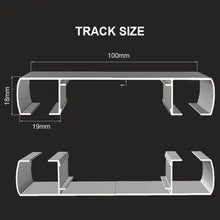KeleLiving Aluminum Plafond Geschoven Duits Gordijn Railsysteem