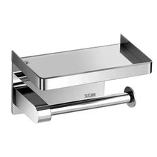 Wand WC Papierhouders met plank zwart